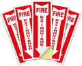 OLANZU Pack of 5 Fire Extinguisher Stickers 4"x 12"- 5 Mil Vinyl - Fire Extinguisher Sign for business with Arrow- Durable Self Adhesive, Weatherproof and UV Protected-Ideal for Office, Home and Outdoor places