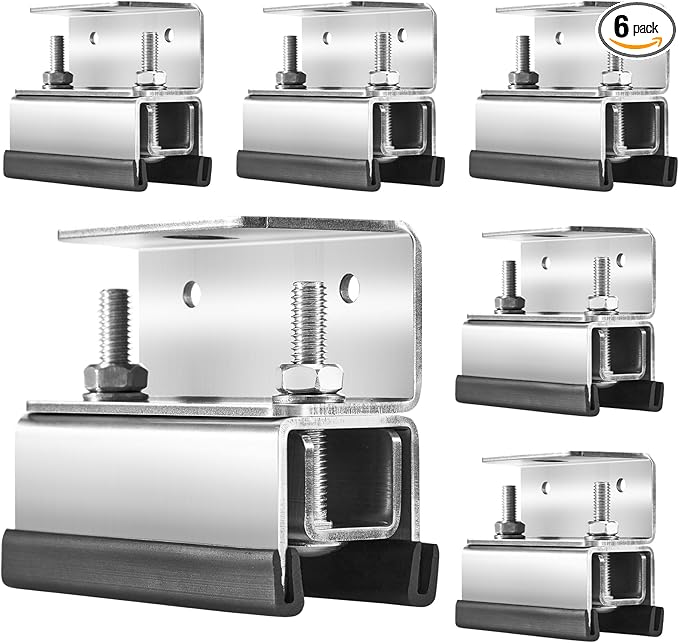 Roof Rack Mount Kit, Roof Rack mounting Brackets, 304 Stainless Steel Van Roof Rack for ProMaster, Boxer, Jumper, Ducato 6 Piece
