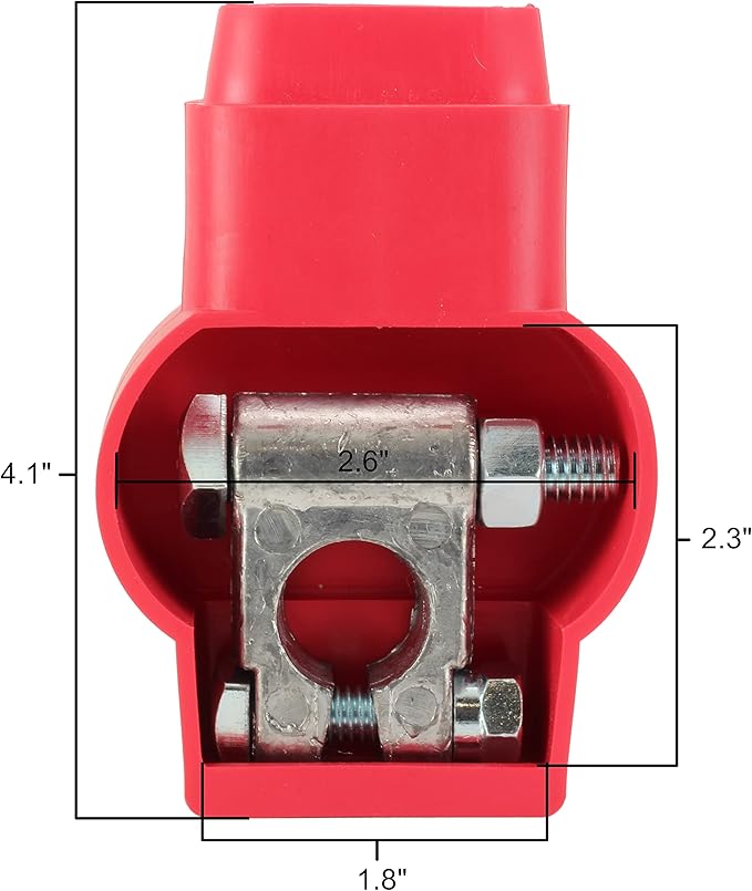 Fastronix Military Spec Battery Terminal Covers (Red and Black)