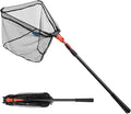 SAN LIKE Fishing Net Fish Landing Net Collapsible Fish Net with Anti-Slip Telescoping Rubber Pole Handle for Kids Adults in Saltwater Freshwater Multi-Size Extending to 37/42/43/51/69/71/89/98inch