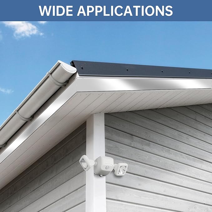 2Pcs 6 in x 50 ft Aluminum Flashing Roll - Roofing Flashing Rolls for Sealing Windows Doors, Shed Weatherproofing Areas