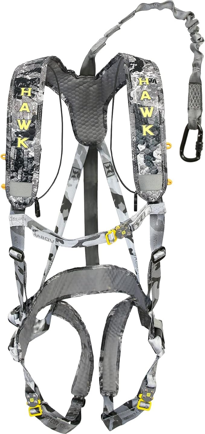 Hawk Elevate Lite Comfortable Lightweight Adjustable 360 Degrees Movement Tree Stand Hunting Harness