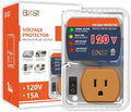 [ETL Listed] BXST Refrigerator Surge Protector, One Outlet Wall Plug Adjustable Voltage Regulator Against High and Low Voltage, Power Surge Protector for Fridge and Home Appliances, 120V 1800W, 1 Pack