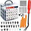Nilight 845Pcs Car Push Retainer Clips Auto Fasteners Assortment 24 Most Popular Sizes Nylon Bumper Fender Rivets with 10 Cable Ties and Fasteners Remover for GM Ford Lexus Honda Chrysler Mazda