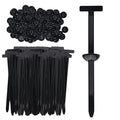 200 Pcs Nylon Universal Cable Tie Buckle for Car - Self-Locking and Easy Install Zipper Clips with Pin & Button Design - UV-Resistant Zip Tie for Quick and Effortless Car Daily Repair