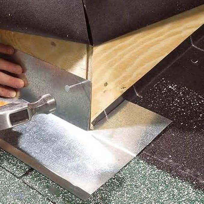 succulentlovers 6'' x 33' Aluminum Flashing Roll - Roof Flashing, 0.2mm Thickness Aluminum Roof Panels, Metal Roof Flashing for Sealing Windows Doors, Shed Weatherproofing Areas