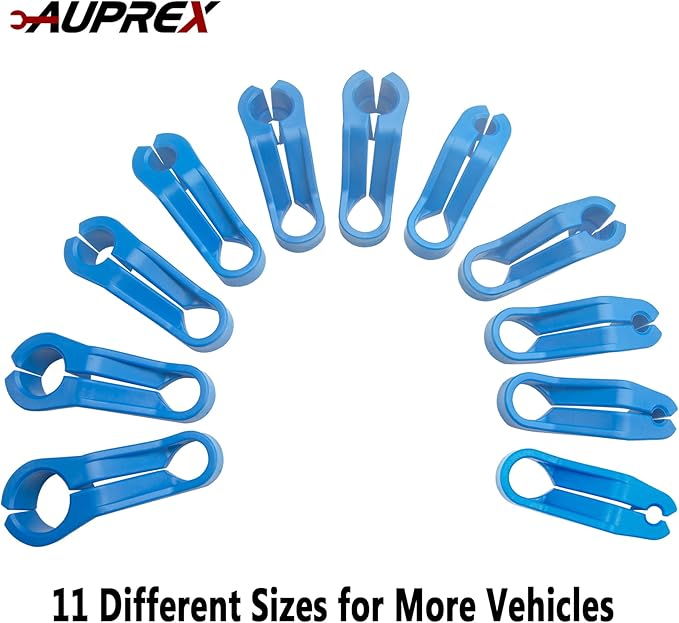 11 PCS AC/Fuel Line Disconnect Removal Tool Set for Ford and Others, Transmission Oil Cooler Line Quick Disconnect Kit from 3/16 to 7/8 Inch