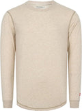 TICOMELA FR Shirts for Men 4oz Lightweight Flame Resistant Crewneck T-Shirts 100% Cotton Fire Retardant Henley Shirts