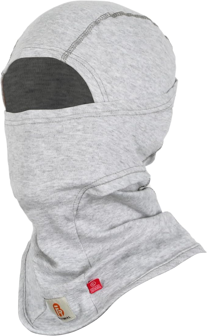 BOCOMAL FR Flame Resistant Balaclava Face Mask Arc Rated NFPA2112 CAT2 Helmet Liner Covering Hood for Welding