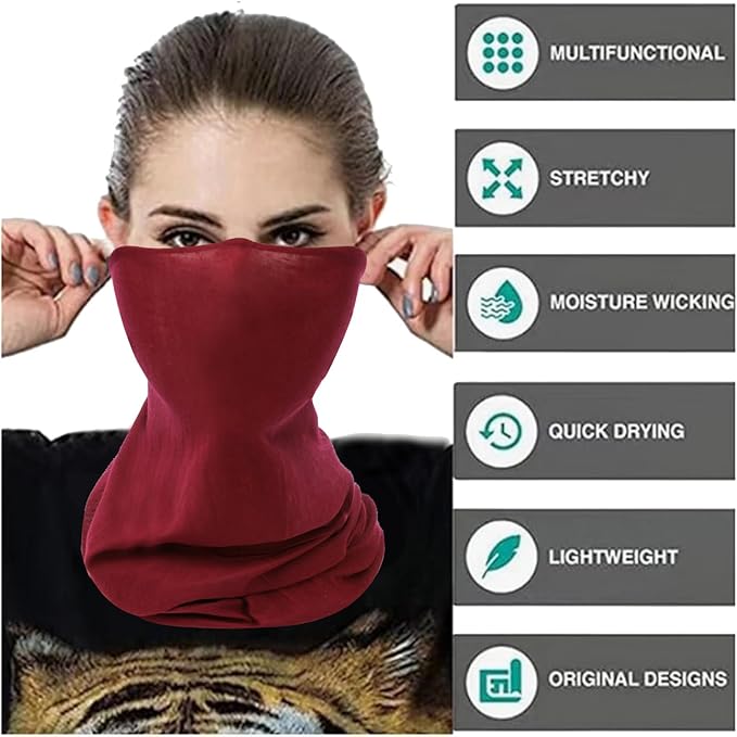 Neck Gaiter Masks Tube Scarf,Seamless Bandanas Buffs Gators,Ourdoor Face Mask Face Covering Multi Headwear