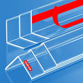 MONOID Wall Corner Protectors Clear 39" - Baby Safety Edge Guards (6 Pack)