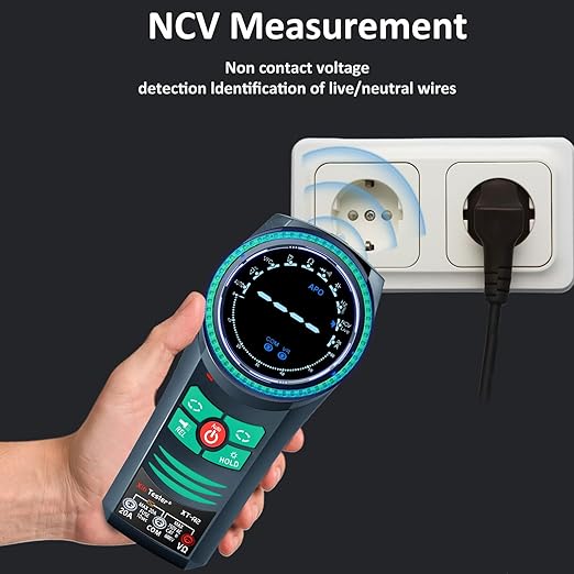 Xin Tester Digital AC DC Professional Multimeter Tester, TRMS 6000 Counts Rotary Dial Electrical Automotive Autoranging DMM 1000V NCV Volt Ohm Amp Meter, Capacitance Temperature Diode XT-R2