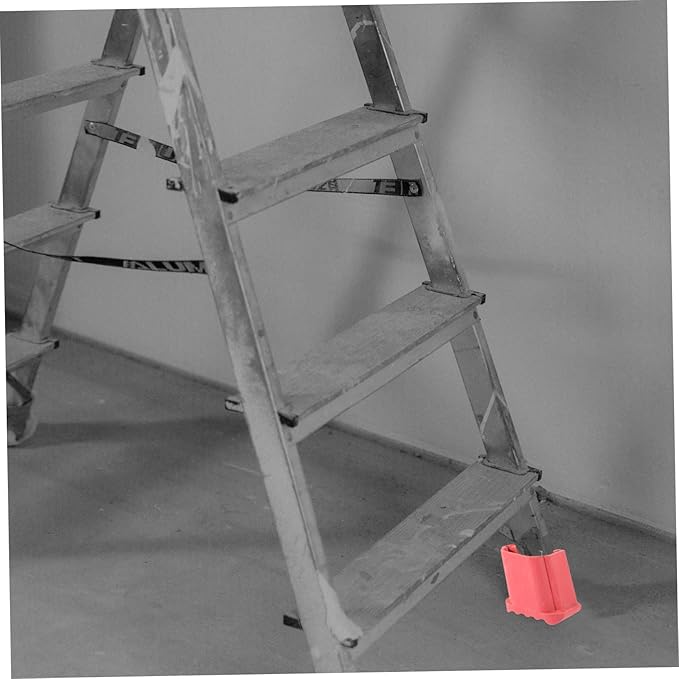 4pcs Non-Slip Ladder Rubber Covers Anti-Skid Foot Protectors for Step and Extension Ladders Durable and Wear-Resistant Floors and Reduce Noise