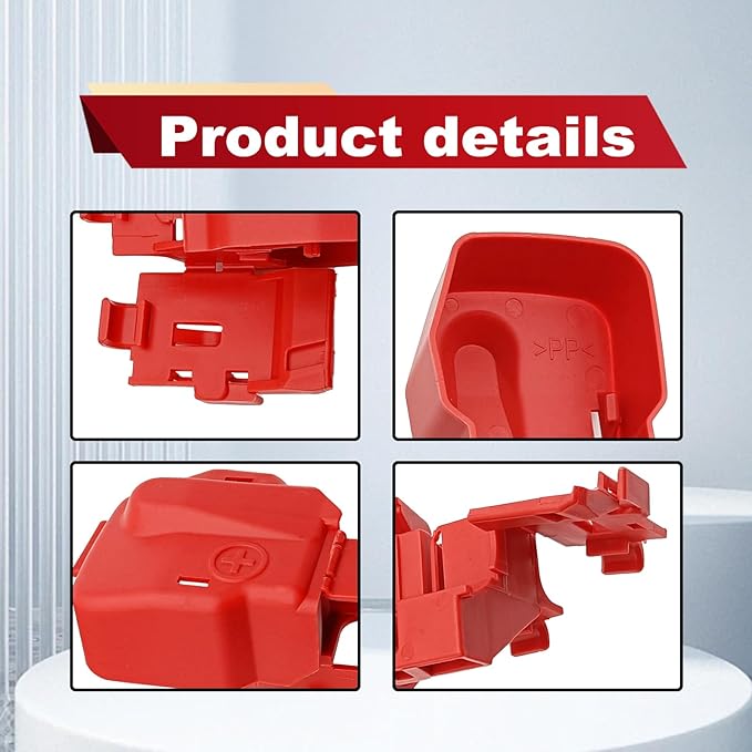 Red Positive Battery Terminal Cover for Honda Accord CRV Civic Odyssey Pilot 2005-2015 and Acura ILX MDX RDX ZDX 2007-2021