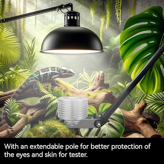 Reptile UV Index Meter,0-388.9,for UVB Fluorescent Lamp and LED Lights,Sunlight. Record UVI Distribution