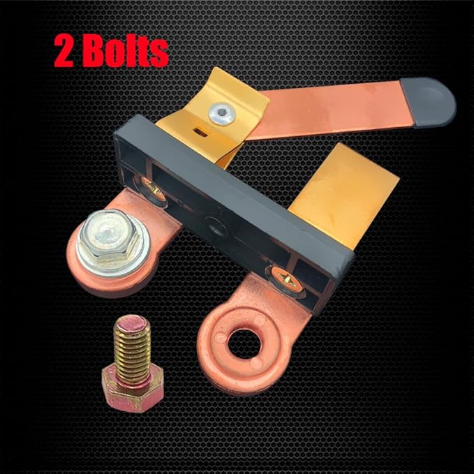 Ampper Side Post Battery Disconnect Switch 12V 24V, Knife Blade Battery Switch Disconnect Power Cut Shut Off for Car Boat RV ATV (Kit)