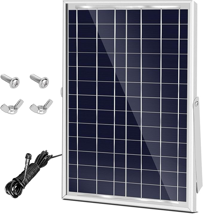 Solar Power Panel - Empower Coop Door with a 6W 6V Solar Panel Accessory - Effortless Setup, Simplified Installation, and Efficient Energy for Optimal Poultry Protection