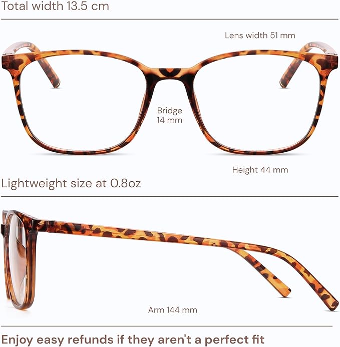Gaoye Ultralight Blue Light Glasses for Women - Computer Protection Glasses for All Day Comfort - Anti UV Glare & Eyestrain