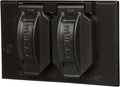 Hubbell-Raco 5180-2 2-Hole Weatherproof Device Cover, 4-9/16 in L X 2-13/16 in W X 1 in T, Bronze