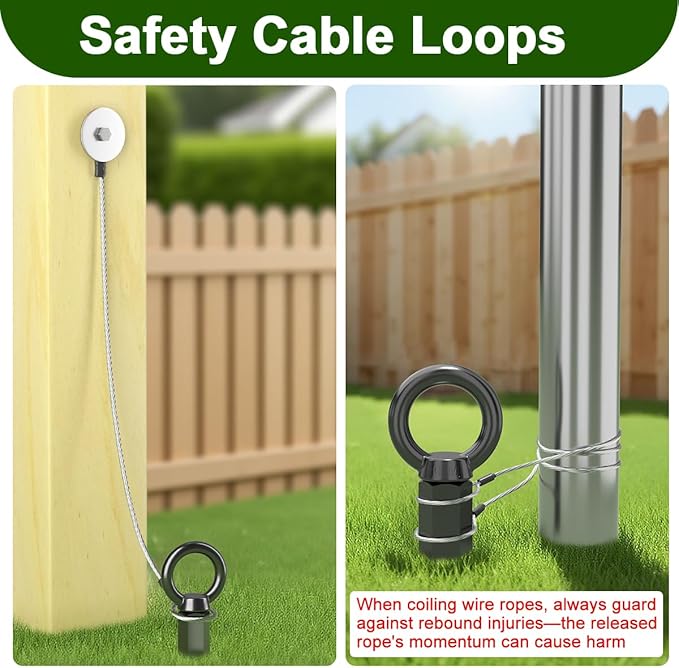 2 Pcs 30" Ground Anchors Shed Anchors Kit Heavy Duty 12mm Solid Steel, Triple-Turn Helix Earth Anchors for Sheds, Carport, Canopy, Gazebo, Trampoline, Mobile Home