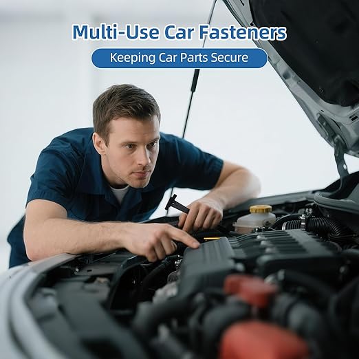 100 Pcs Nylon Universal Cable Tie Buckle for Car - Self-Locking and Easy Install Zipper Clips with Pin & Button Design - UV-Resistant Zip Tie for Quick and Effortless Car Daily Repair
