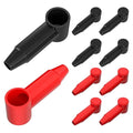 10Pack Battery Terminal Cover for 1/4",5/16",3/8" Battery Post, Silicone Stud Terminal Cover Protector Boot fit 4 to 2/0 AWG Gauge Cable for Car Truck RV Solar