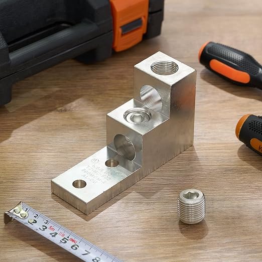 1 Pack Mechanical Panelboard Lug Grounding Mechanical Lug Two Conductors, 500 Awg, 500mcm - 4/0 Str Wire Range