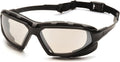 Pyramex Safety Highlander XP Eyewear, Frame/Indoor-Outdoor Mirror Anti-Fog Lens