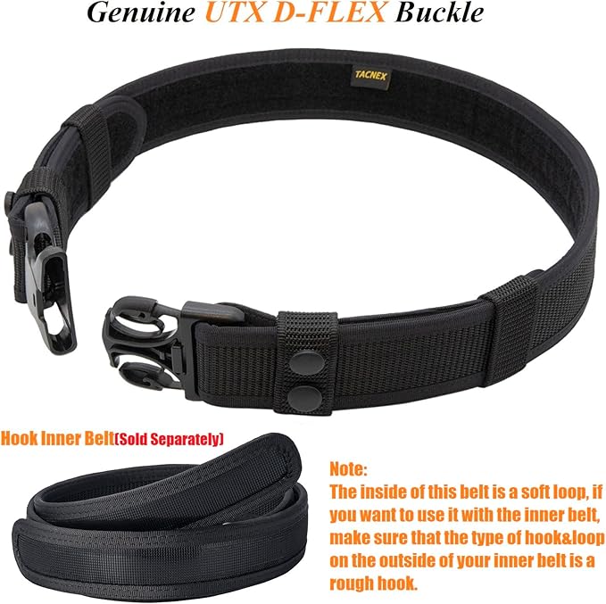 TACNEX Duty Belt 1.5" Law Enforcement Police Security Nylon Utility Work Belts