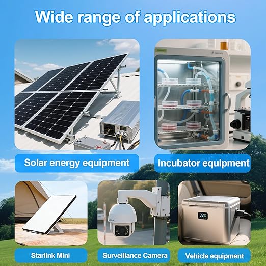 DC Automatic Transfer Switch 5-60V 5A, Dual Power Backup Selector, 0.007s Fast Switching, Solar/Battery/Starlink Mini/Router/CCTV DC ATS with Reverse & Overload Protection