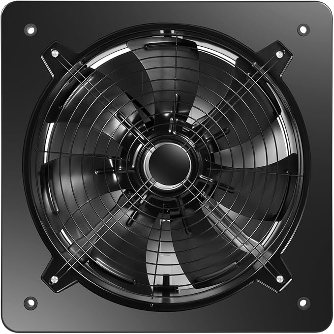 16'' Explosion Proof Exhaust Fan, 300W 4700CFM Industrial Axial Flow Fan Utility Blower Ventilator Fan Extractor Factory Extraction Ventilation for Garage Shops Kitchen, 2800RPM