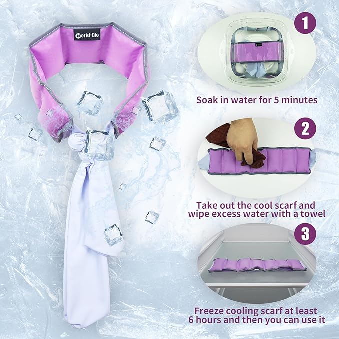 Ice Cooling Vest Neck Cooler for Hot Weather, Reusable Ice Pack Vest with Adjustable Straps, Cold Ice Jacket for Men & Women