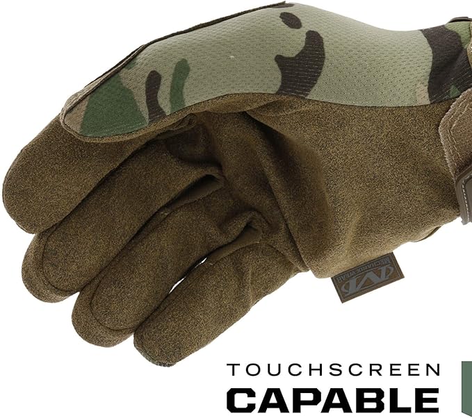 Mechanix Wear: The Original MultiCam Tactical Work Gloves with Secure Fit, Flexible Grip for Multi-purpose Use, Durable Touchscreen Safety Gloves for Men (Medium, MultiCam)