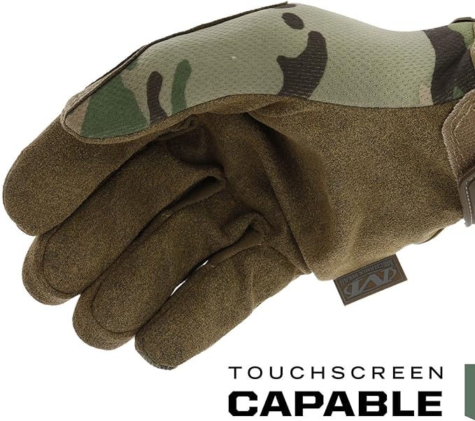 Mechanix Wear: The Original MultiCam Tactical Work Gloves with Secure Fit, Flexible Grip for Multi-purpose Use, Durable Touchscreen Safety Gloves for Men (XX-Large, MultiCam)
