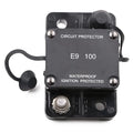 Hi-Amp 100 Amp Automotive Circuit Breaker Auto Reset No Switch Button for Boat, Car Audio, Solar System, Battery Protection 12V-32V DC IP67