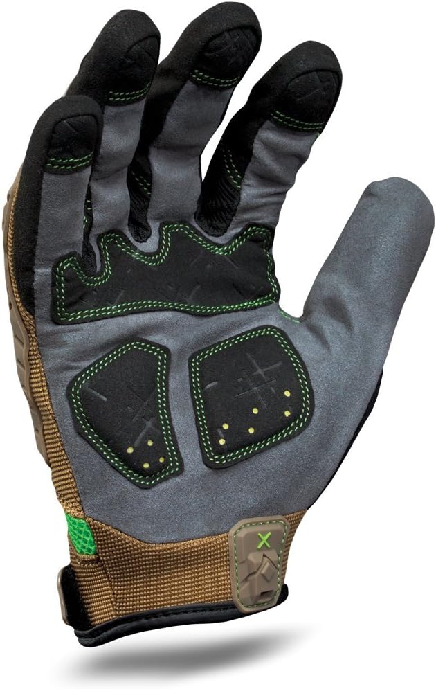 Ironclad EXO Motor Impact Glove; Work Gloves, TPR Impact Protection, (1 Pair), EXO2-PIG-03-M,Brown