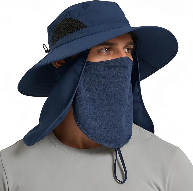 EINSKEY Wide Brim Sun Hat, UPF 50+ UV Protection Waterproof Packable Bucket Hat for Men & Women, Fishing Hiking Beach Garden