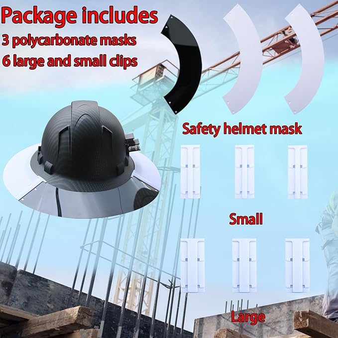 Hard Hat Sun Shade Compatible with Standard V-Gard Full Brim Attachment, Provides Enhanced Protection from The Sun and Heat,for Men and Women Working Outdoors
