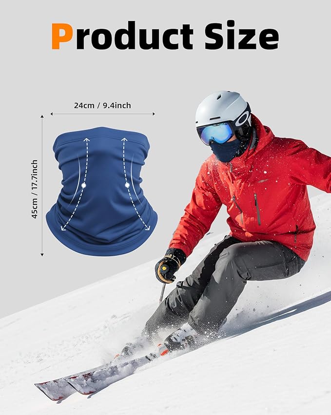 Xeoxarel Neck Gaiter, 7 Pack Cooling UV Protection, Bandana Face Mask Scarf for Men and Women