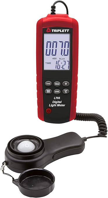 Triplett LT65 Digital Illuminance/Light Meter up to 400,000 Lux / 40,000 Fc