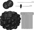 300 Sets Critter Guard Fasteners Clips for Solar Panel, Solar Panel Bird Guard Fasteners Clips for Attaching to Wire Mesh, Stainless Steel Solar Clips for Squirrel Proof Bird Fence