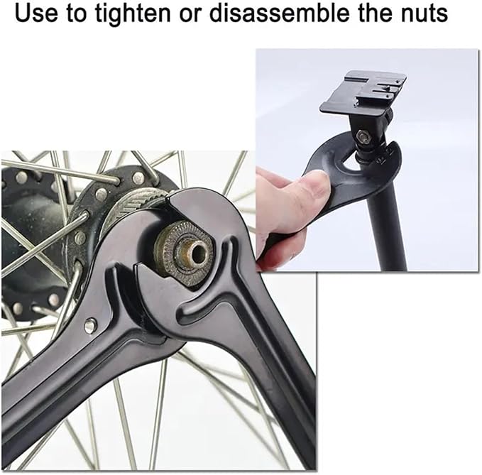 Bike Cone Wrench Set Tool for Bicycle Wheel Hub Axle Nut Install Remover Cycling Spanner Hub Repair Removal Tool 3PCS (17, 18, 19mm)