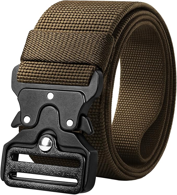 TECEUM Tactical Belt – Heavy-Duty & Quick Release – Military, Work, Rigger, Duty & Utility Belt for Men