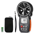Kethvoz Anemometer, Digital Wind Speed Meter & CFM Air Flow Tester - Handheld Device to Measure Wind Velocity, Temperature, CFM for HVAC, Drone Flying, Sailing, Hunting