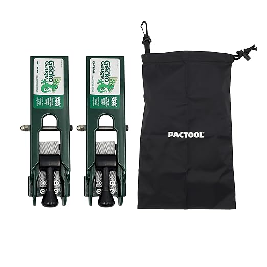PacTool SA9031 Gecko Gauge Siding Mounting Kit With Pouch - For Use with 5/16-Inch Fiber Cement Siding, James Hardie's Updated HZ5 Series - Lap Siding Gauge - Essential Siding Tools