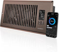 AC Infinity AIRTAP T4 Bronze, Register Booster Fan for 4” x 10” Register Holes, Improves Heating & Cooling Vents, Quiet 10-Speeds, Bluetooth App Control Data Alerts. ONLY FITS 4” x 10” Duct Openings