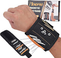 Magnetic Wristband for Tools, Screws, Nails and Drill Bits, Made from 15 Strong Magnets, Wrist Magnetic Screw Holder, Christmas Gift Ideas, Tool Gifts for Men, Dad, Husband, Grandpa, Handyman