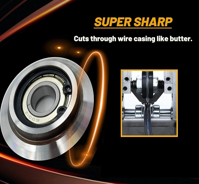 Upgraded Replacement Blade for Copper Wire Stripping Machine Powered Cable Stripper Cutters, Comes with the built-in Bearing, 12mm ID. x 53mm OD. (0.47in ID. x 2.08in OD.)