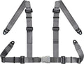 Yakitoko Universal 4 point Safety Harness Set 2" Fits Go Kart,UTV,ATV,Racing Gray