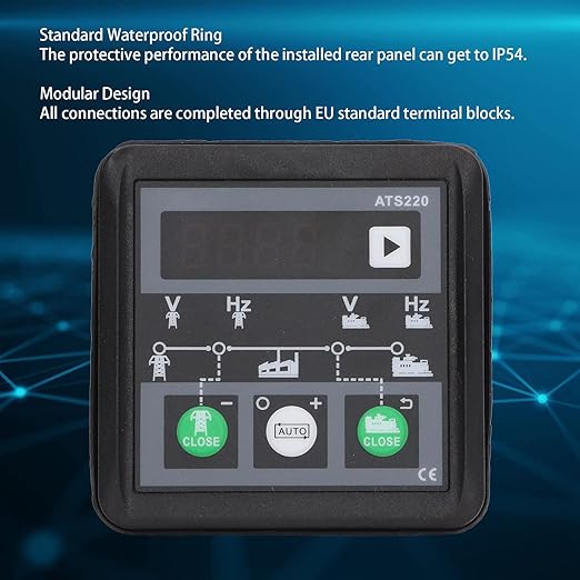Automatic Transfer Switch Controller,ATS Automatic Transfer Switch Controller IP54 Power Controller for Electricity